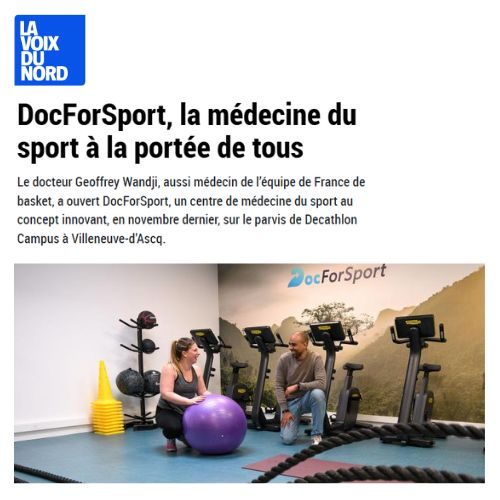 article voix du nord docforsport