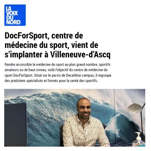 article voix du nord installation docforsport